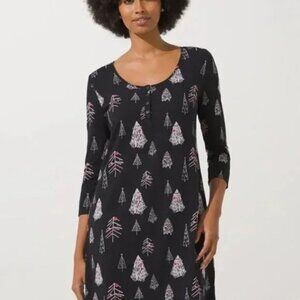 NWT Soma Cool Nights Christmas Sleep Shirt Size L